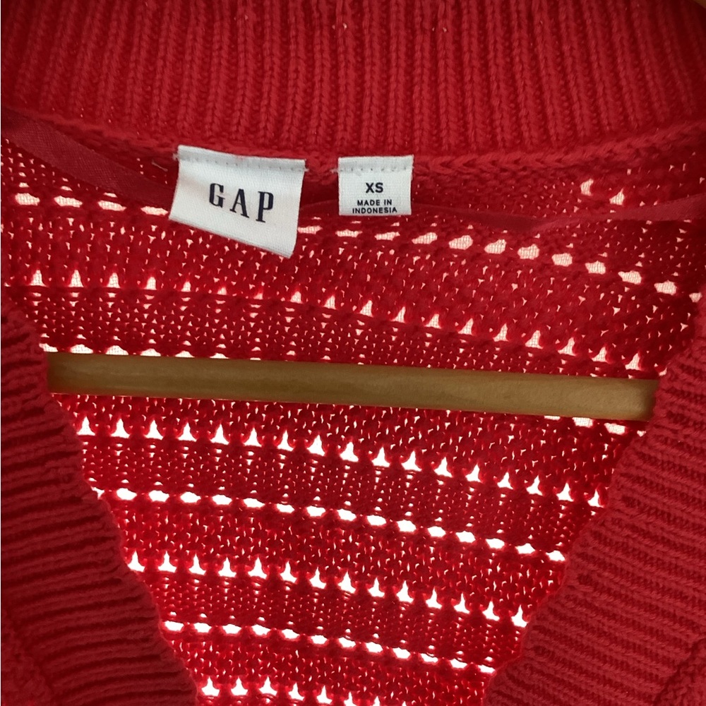 GAP Red Women's Cardigan - Picture 4 of 4